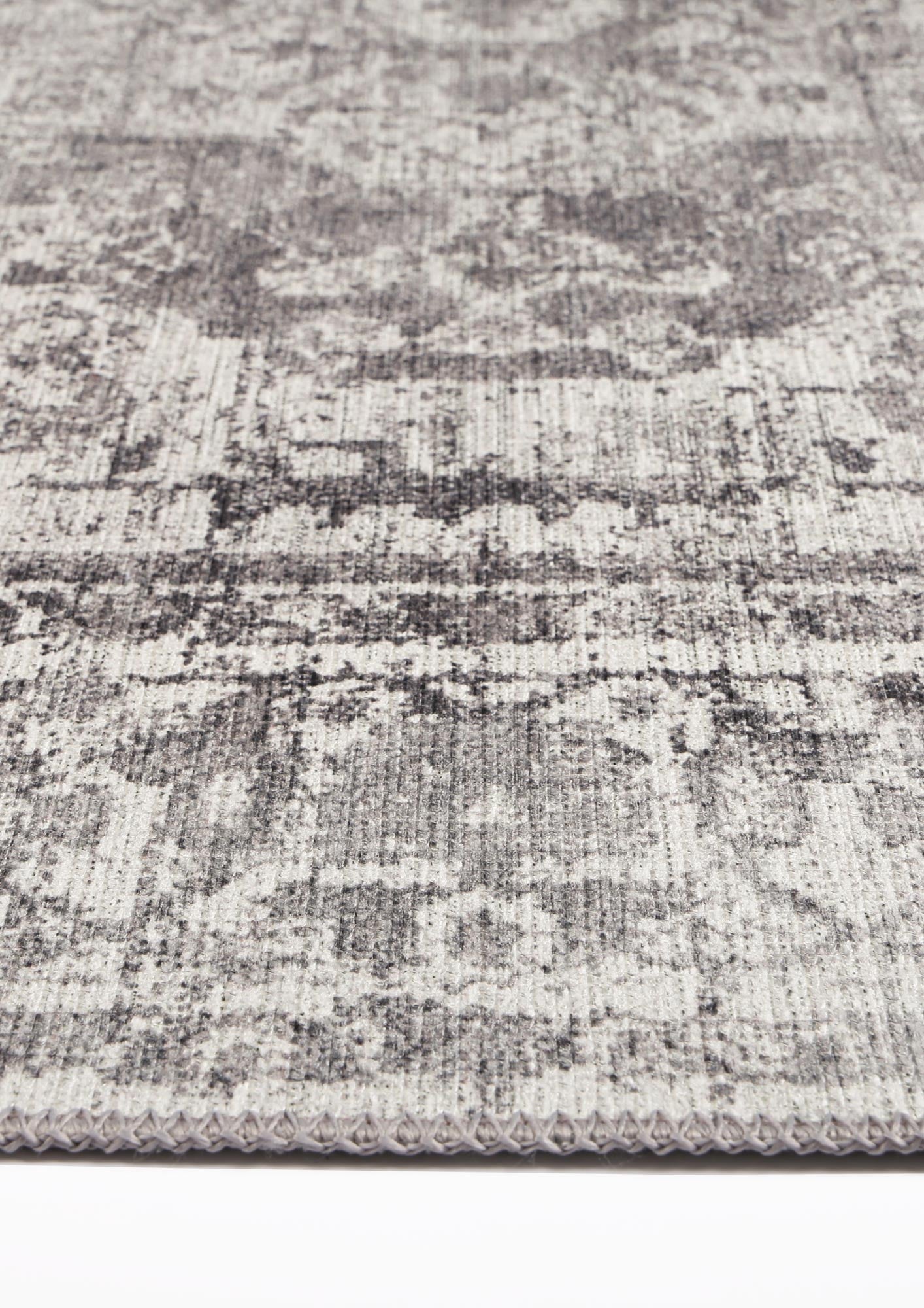 Distressed Vintage Chilaz Grey Runner Rug - VITAL 2085-04