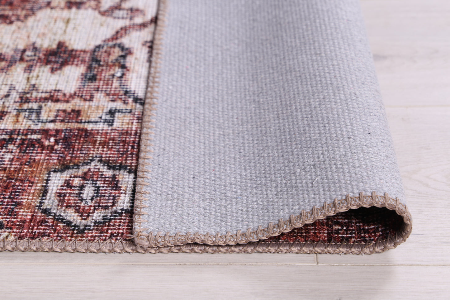 Distressed Vintage Cezanne Terracotta Area Rug - VITAL 2244-01