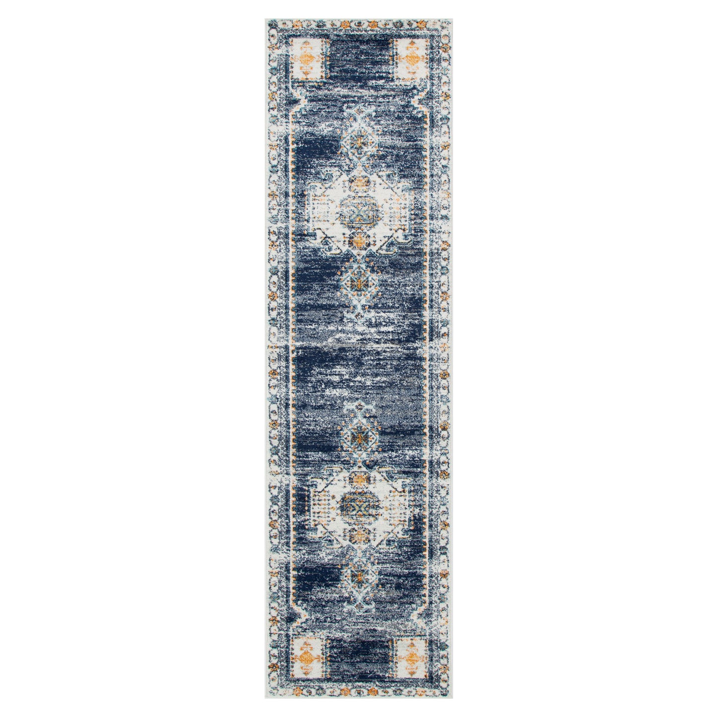 Provence Taza Blue Cream Transitional Rug - PROV06