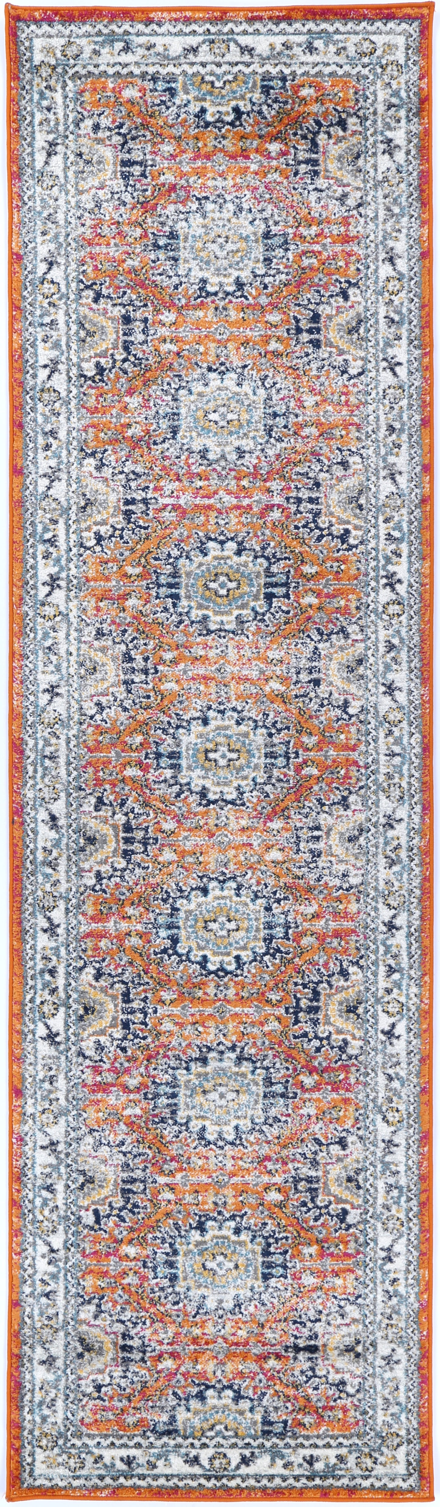 Provence Pagnol Rust Multi Traditional Rug - PROV20