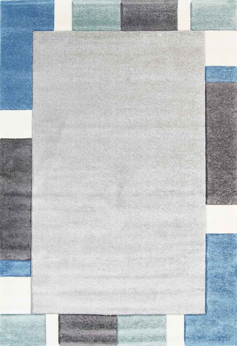 Essence Blue Simple Boarder Rug