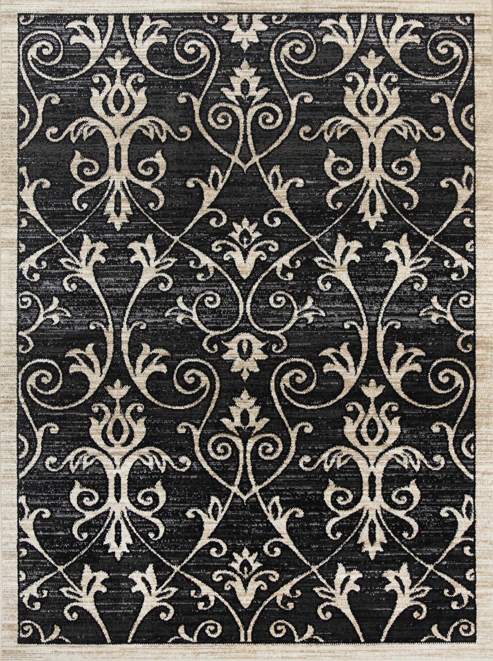 Sansa Vines Grey Beige Rug