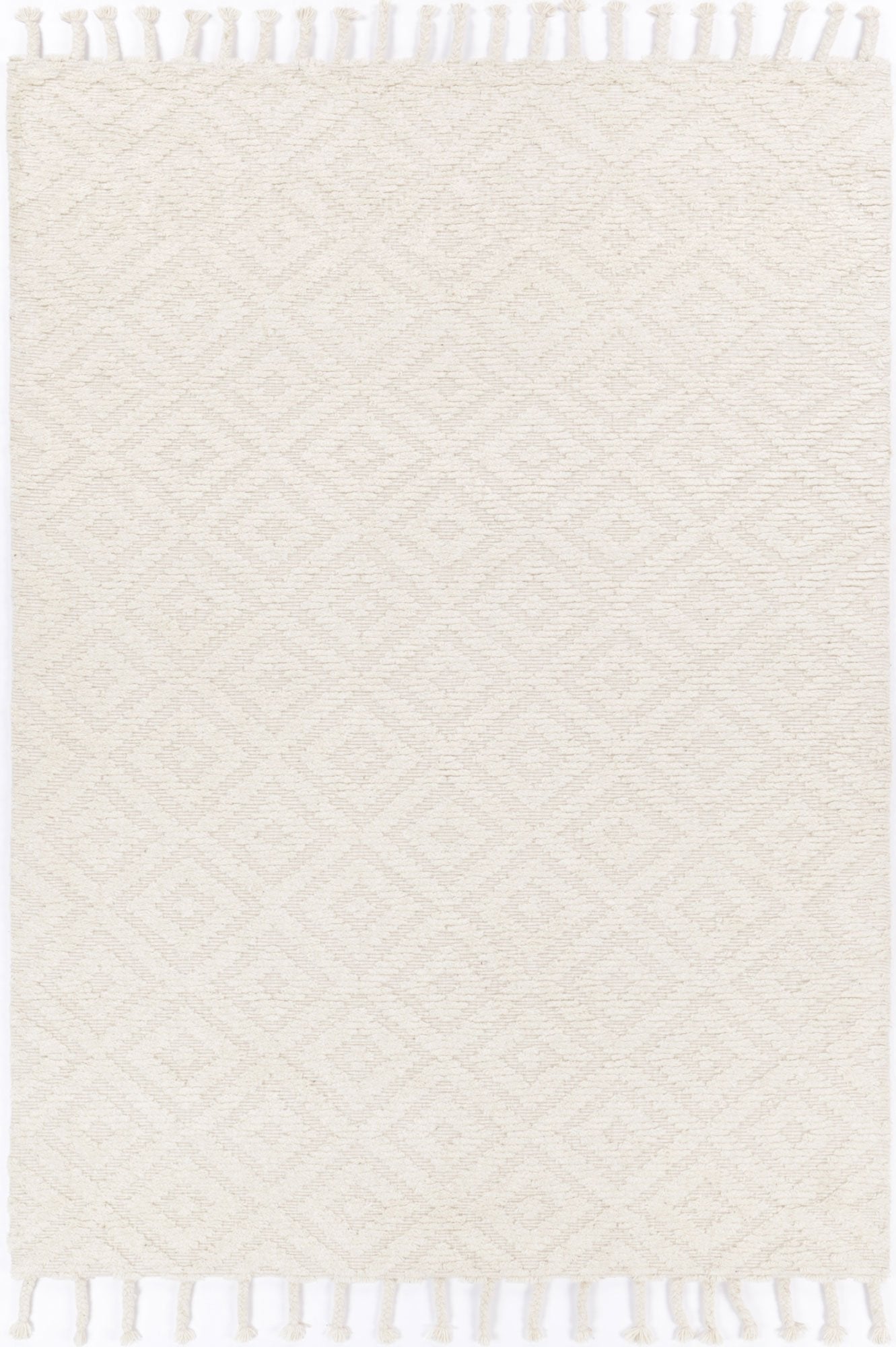 Kochi Plush Diamond Cream Rug