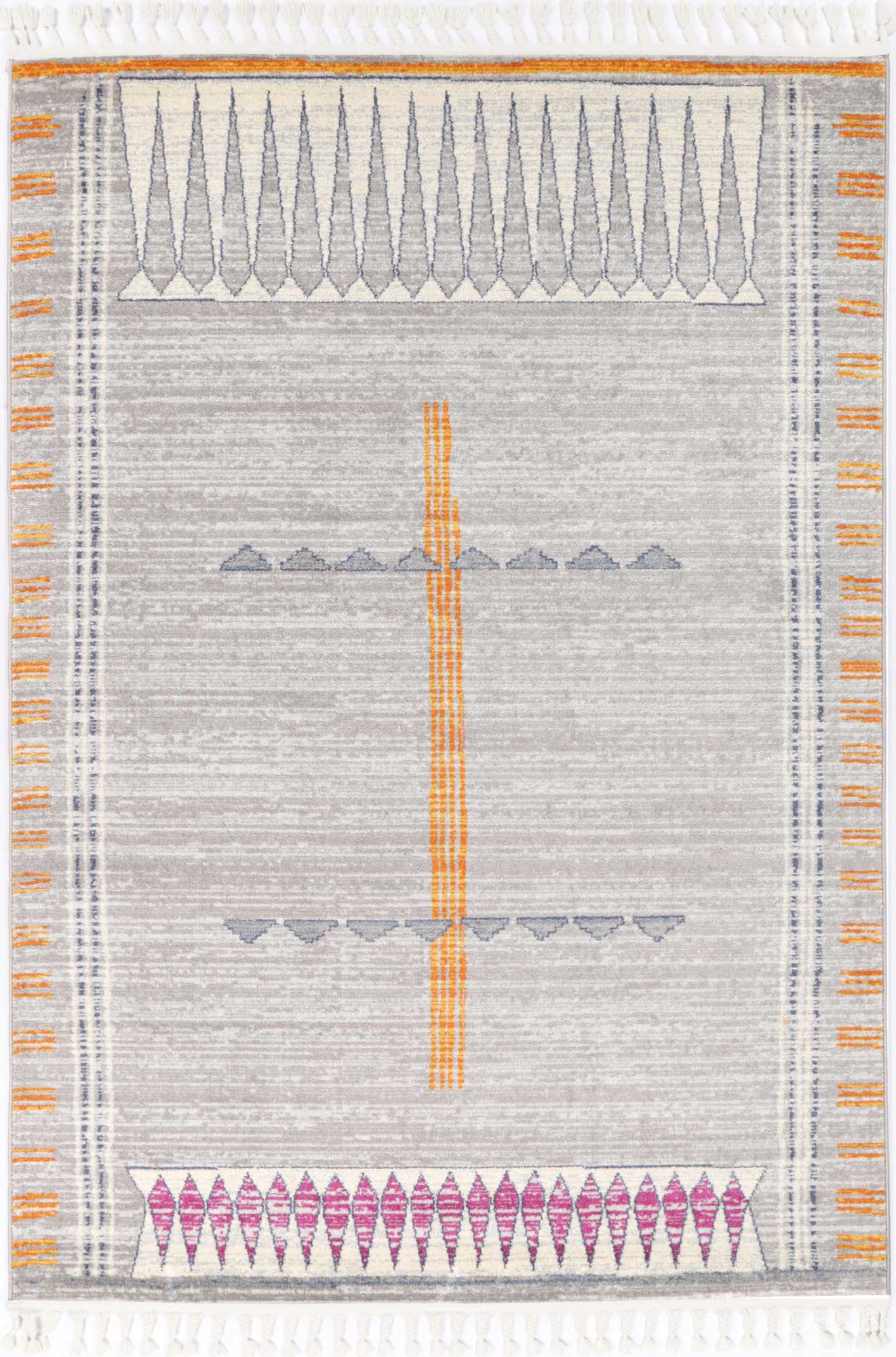 Kenza Tribal Grey Rug