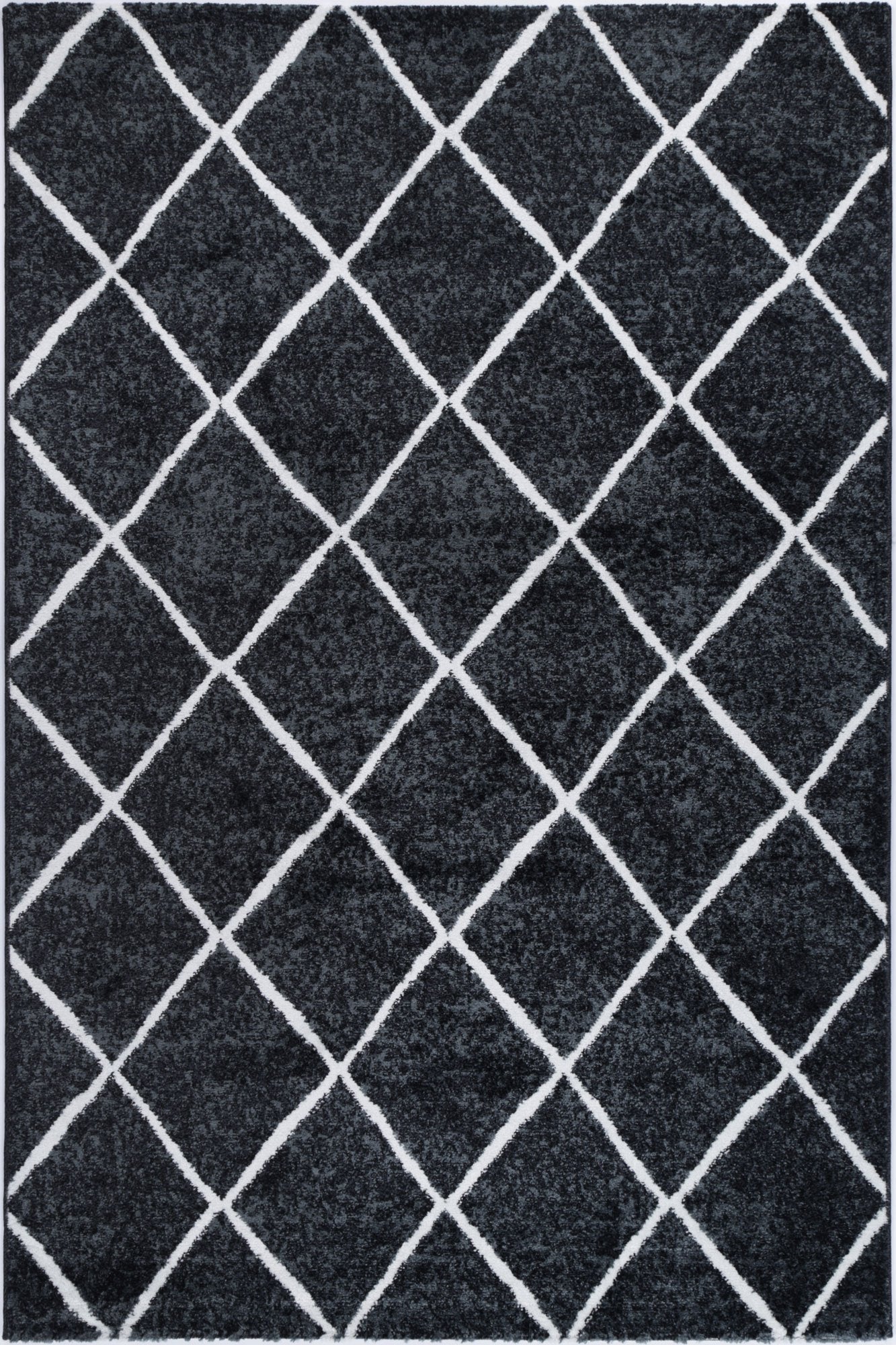 Paisley Diamond Charcoal Rug