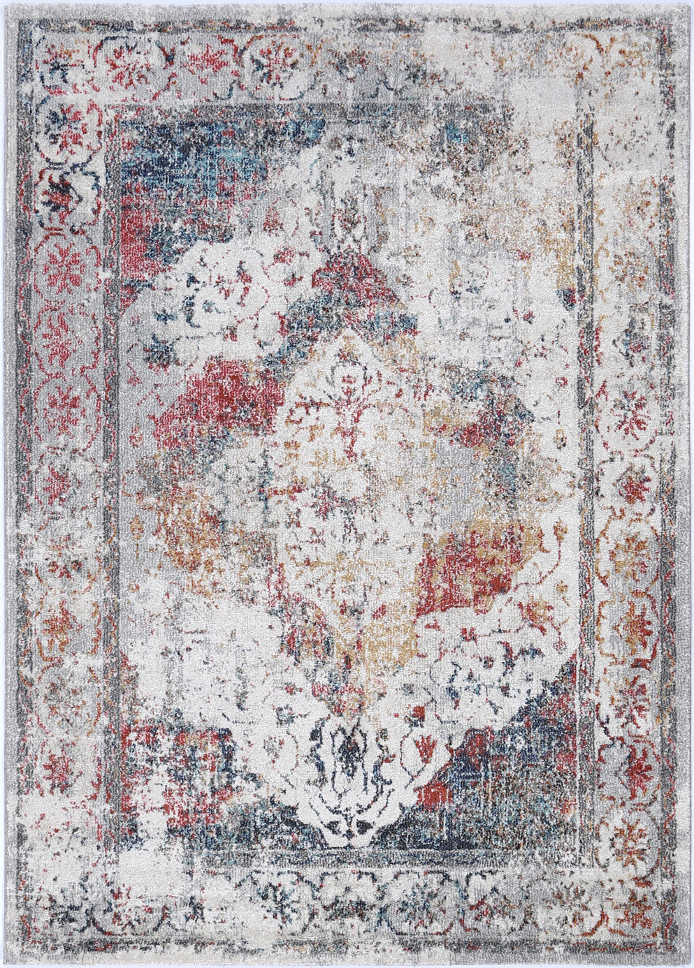 Mira Tulip Transitional Multi Coloured Rug
