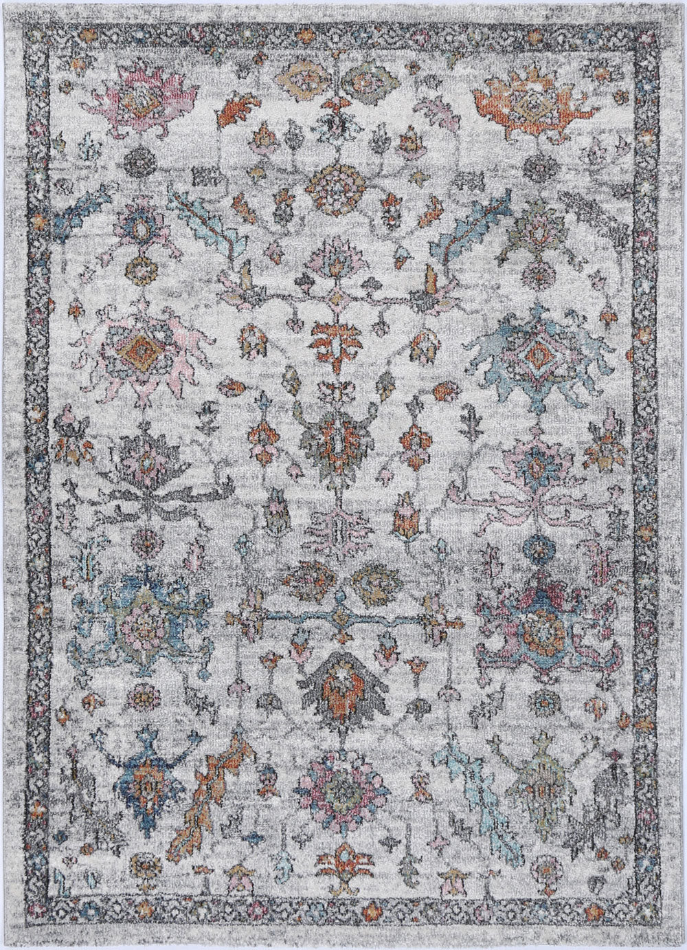Mira Carnation Transitional Multi Coloured Rug