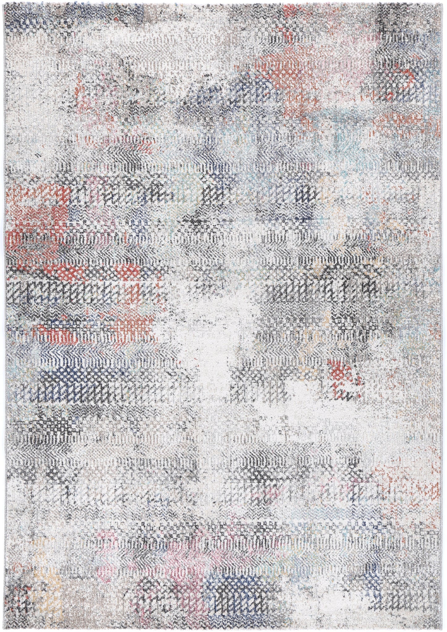 Mercury Ernesto Grey & Terracotta Tribal Rug