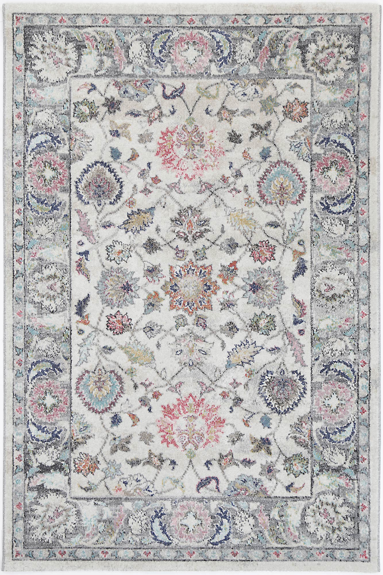 Mercury Crystal Transitional Cream Rug