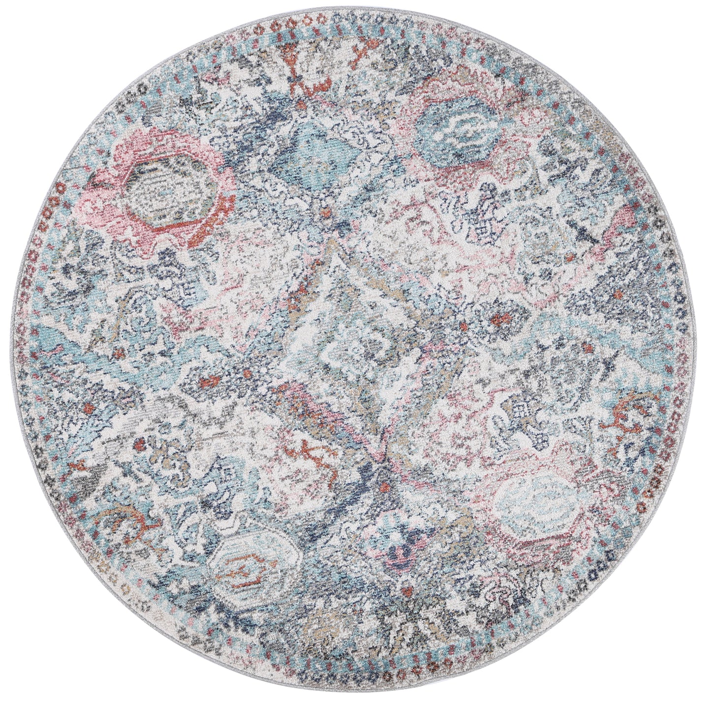 Mercury Evageline Multi Transitonal Round Rug
