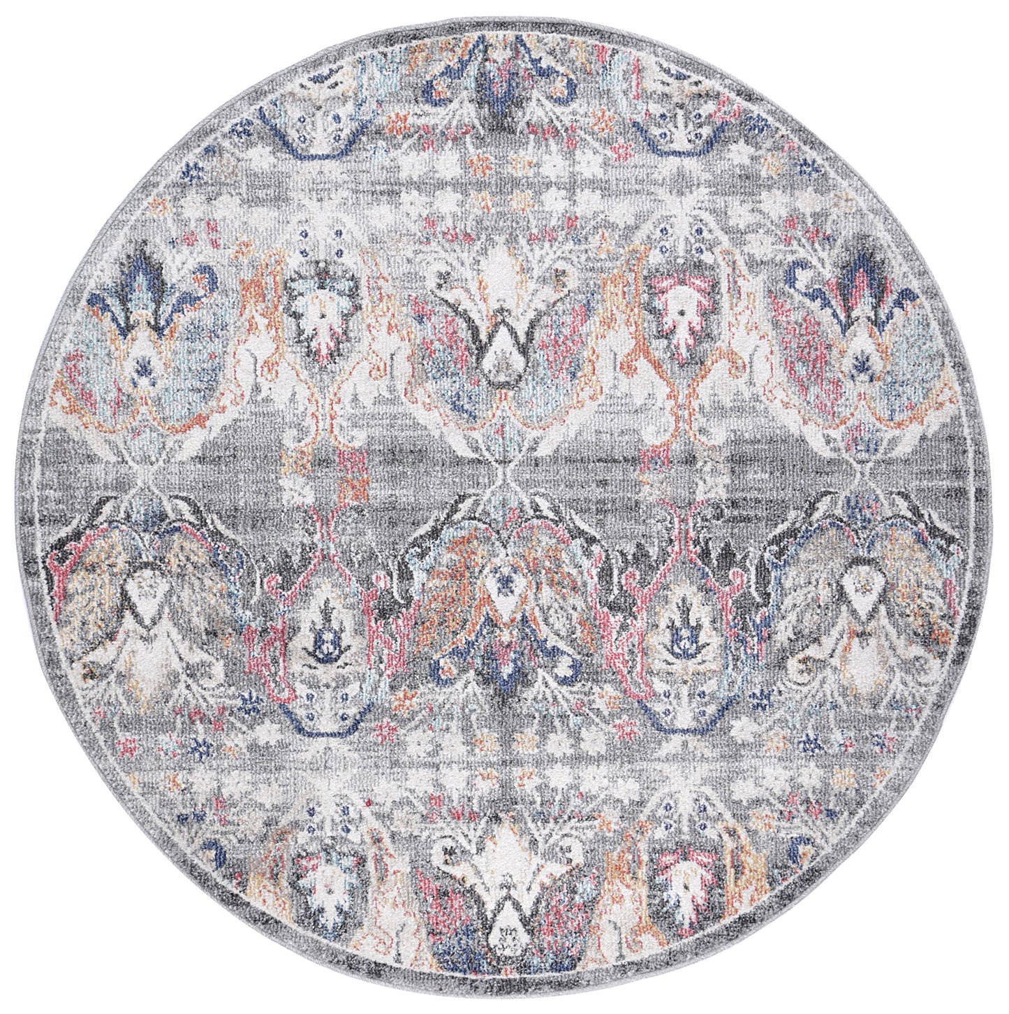Mercury Lyndurst Transitional Muted Multi Round Rug