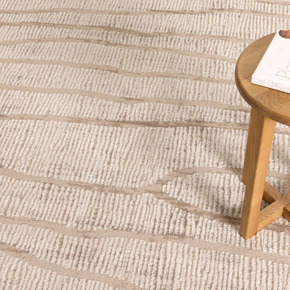 Sierra Abstract Ivory Lines Rug