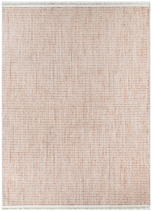 Berno Pink Ivory Loop Stripes Rug - B002
