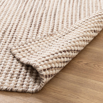 Nordic Beige Wool Rug