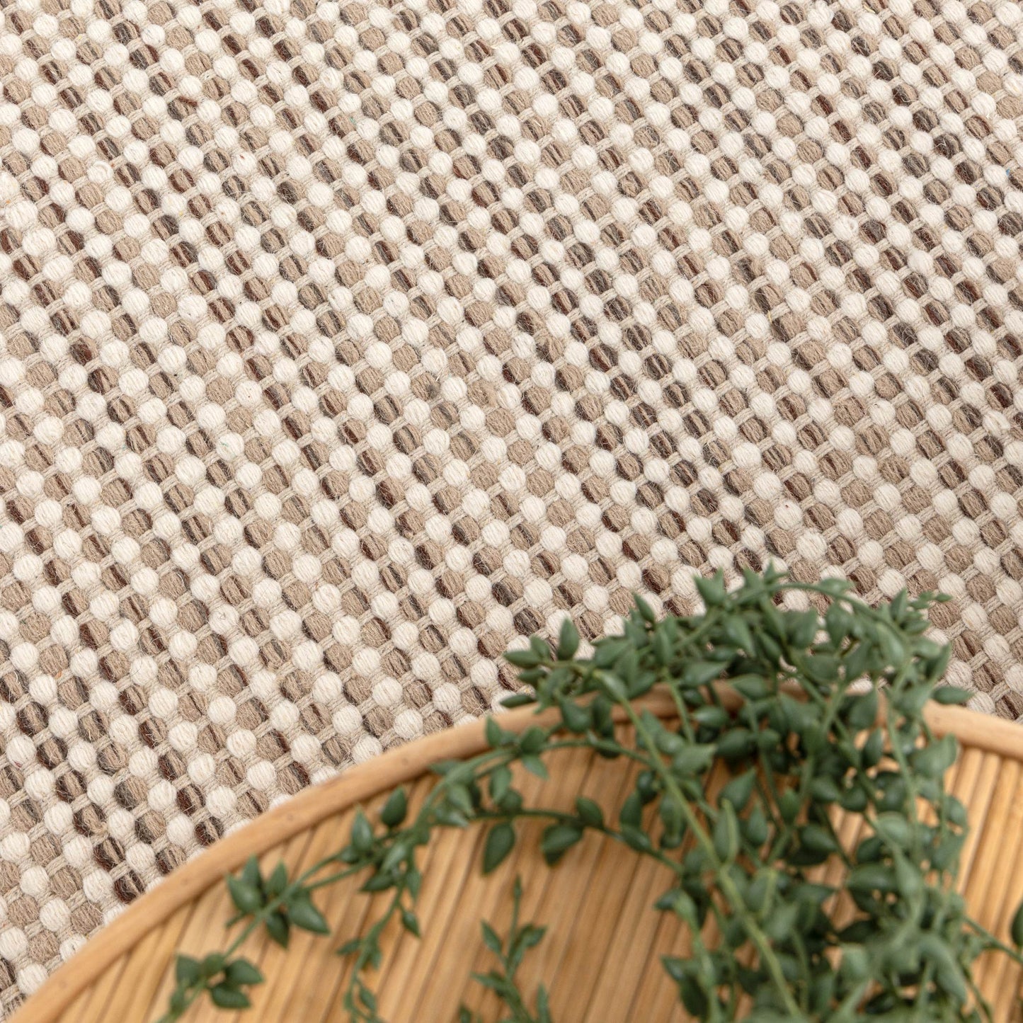 Nordic Beige Wool Rug