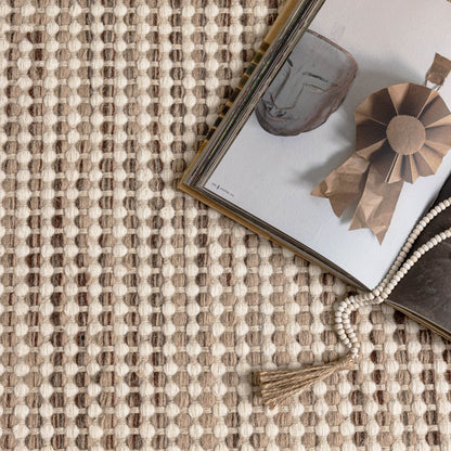 Nordic Beige Wool Rug