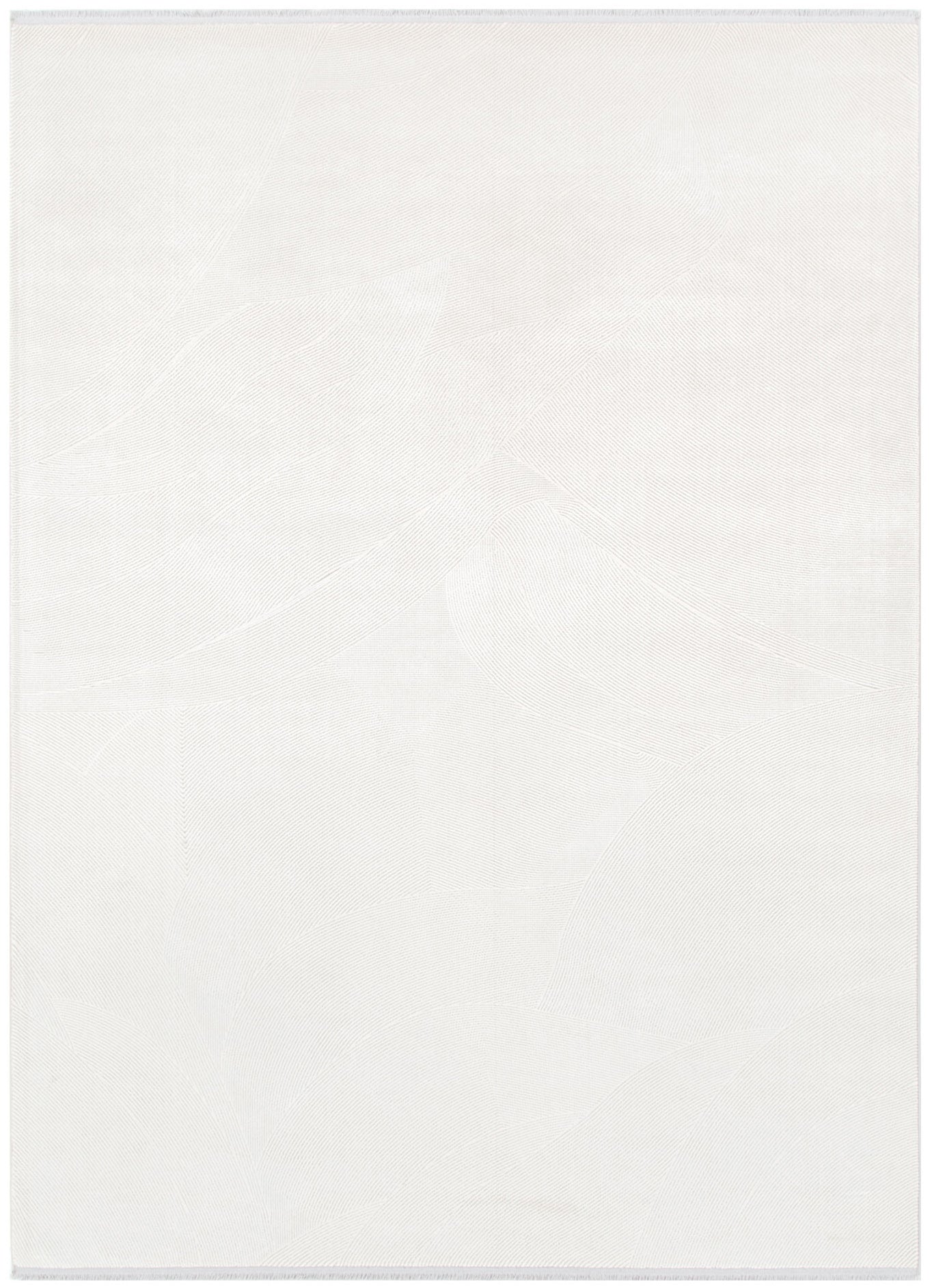Chateu Geometric Lines White Rug - CH03