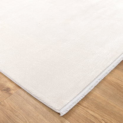 Chateu Geometric Lines White Rug - CH03