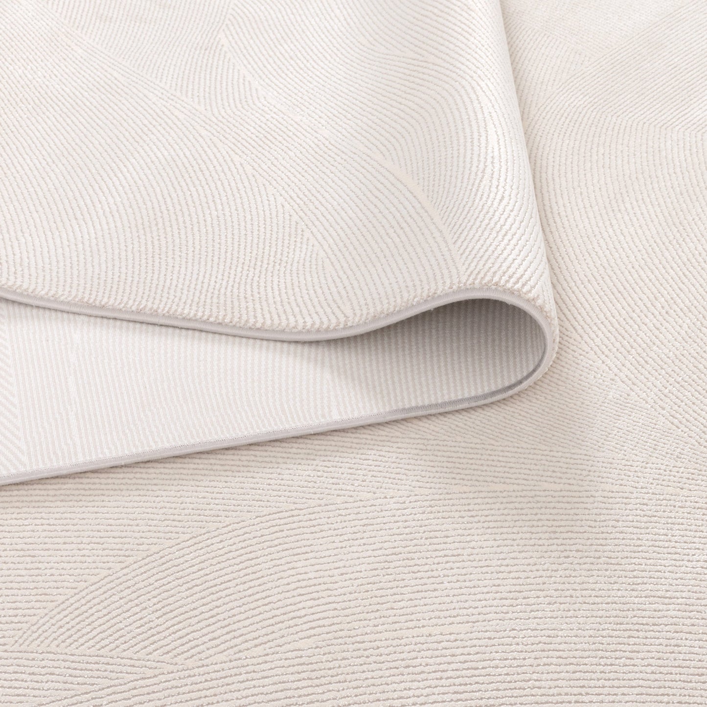 Chateu Geometric Lines White Rug - CH03