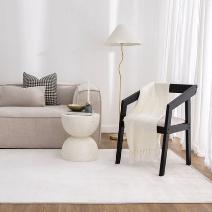 Chateu Geometric Lines White Rug - CH03