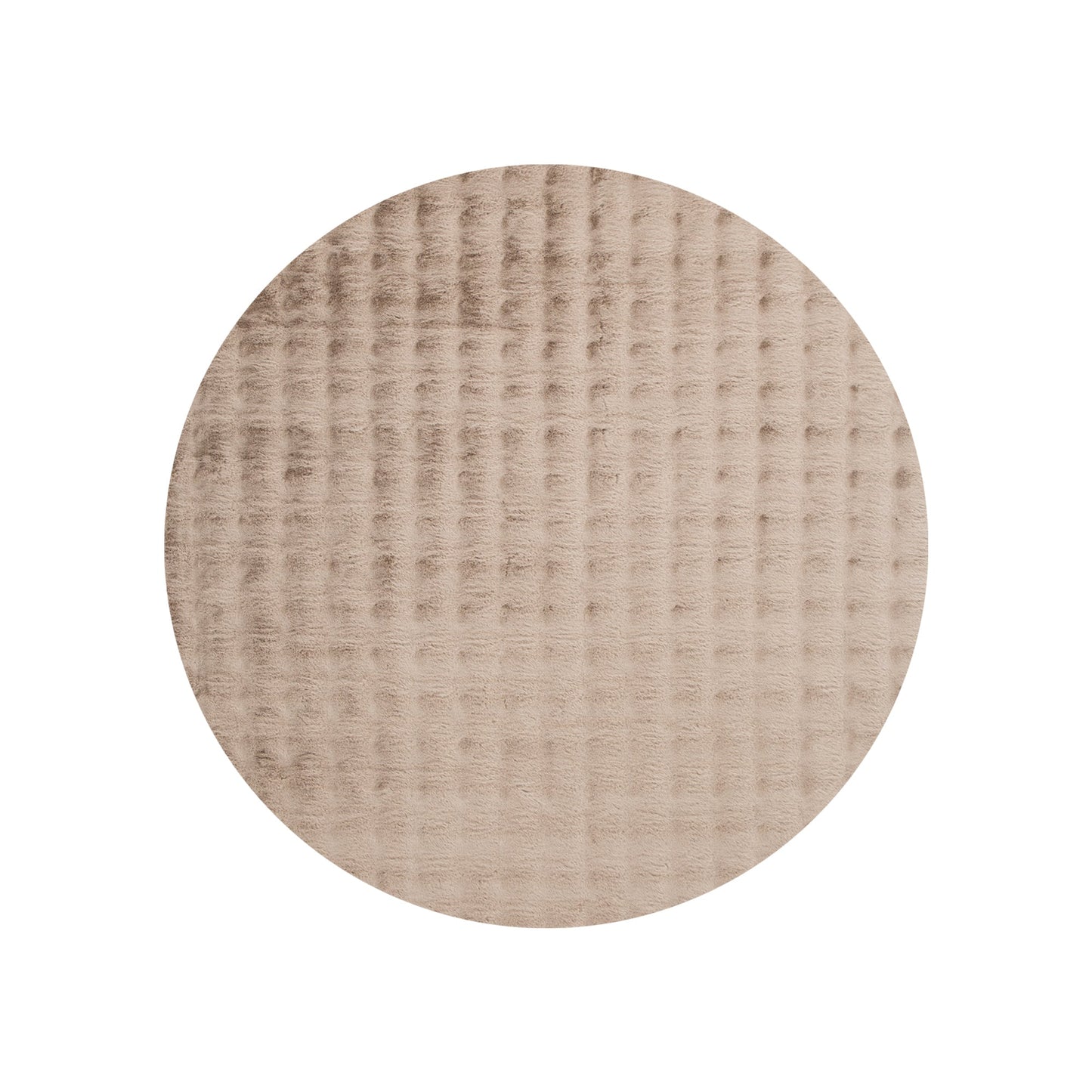 Purity Washable Round Rug Dark Beige