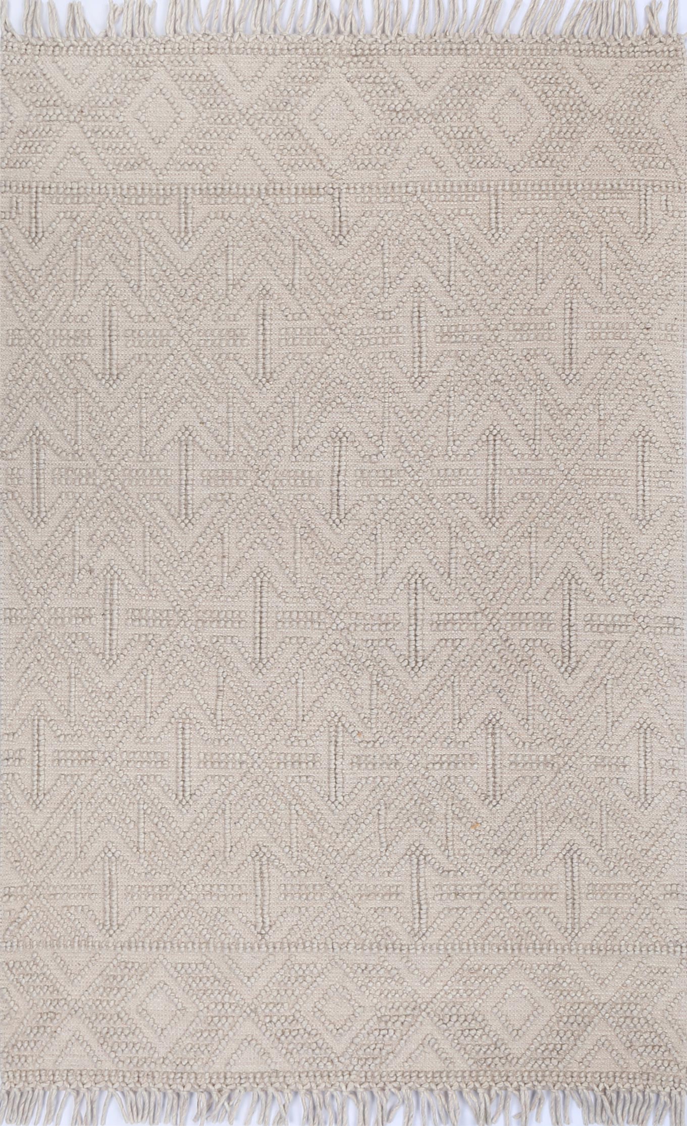 Diego Geometric Brown Wool Rug - DIEG04 – Boutique Rugs