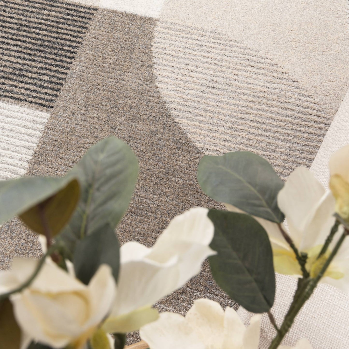 Dorado Grey Beige Arches Rug - D001