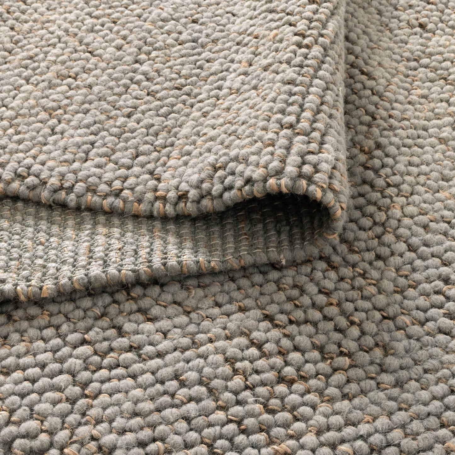 Eco Weave Duck Egg Blue Jute and Wool Rug