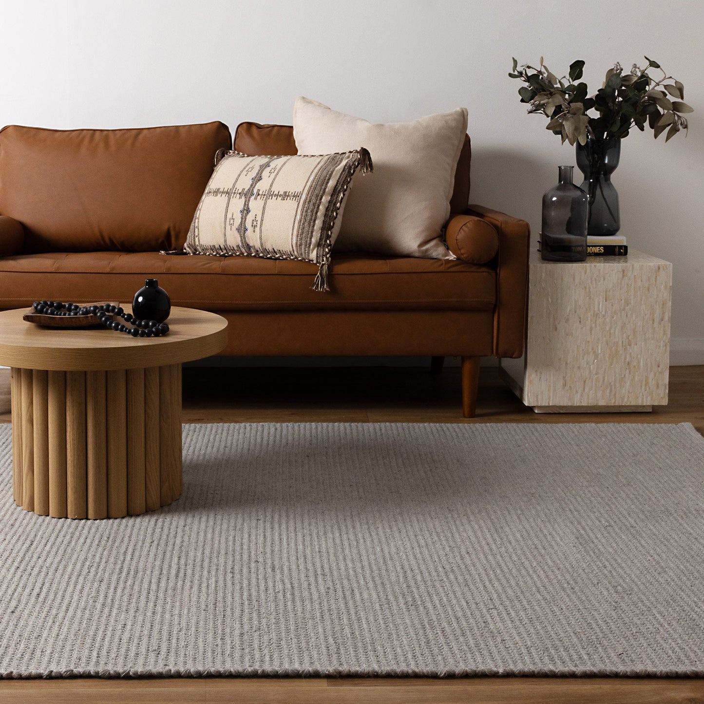 Natura Grey Wool Rug