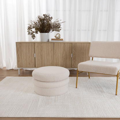 Lara Dimensions Cream Rug