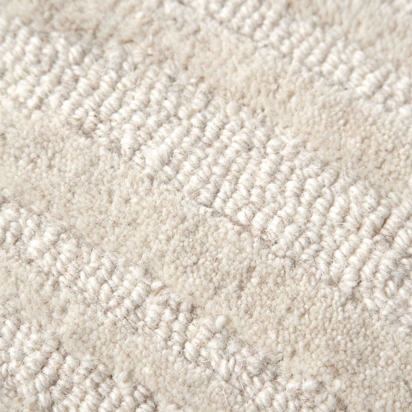 Les Nomades Sandstorm Cream Wool Rug