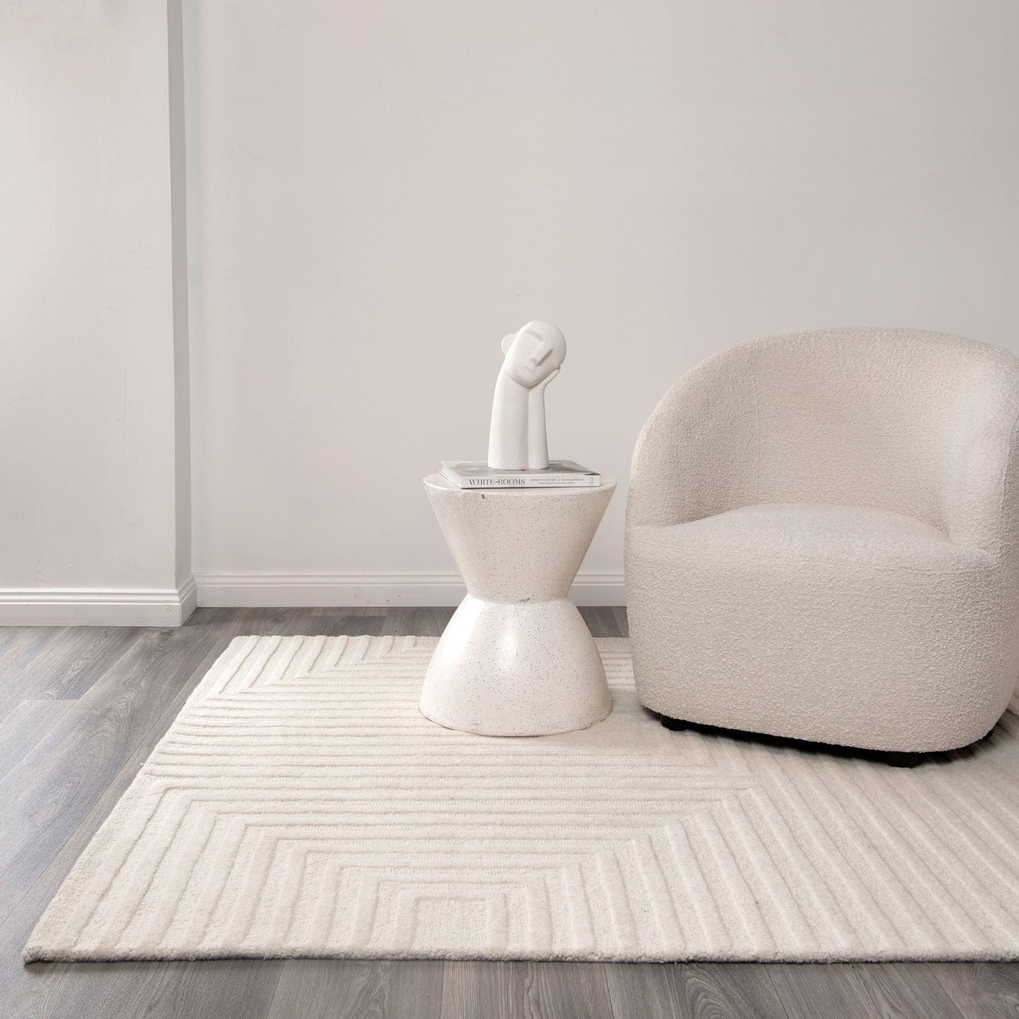 Les Nomades Felix Cream Wool Rug