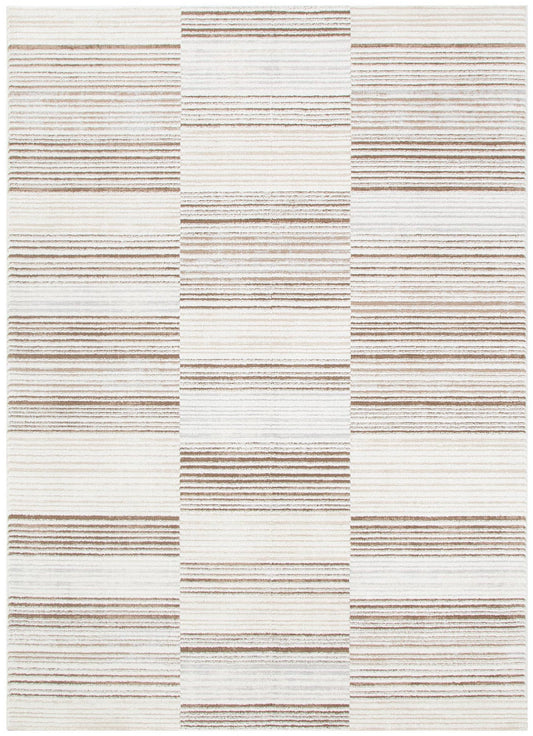 Sierra Lines Beige Brown Rug