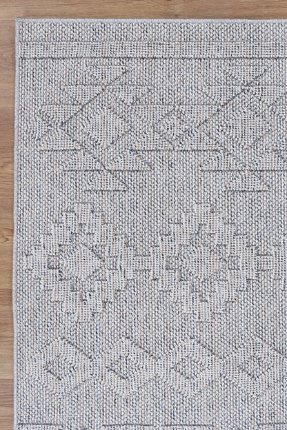 Maldives Tribal Indoor/Outdoor Grey Rug (New landed)