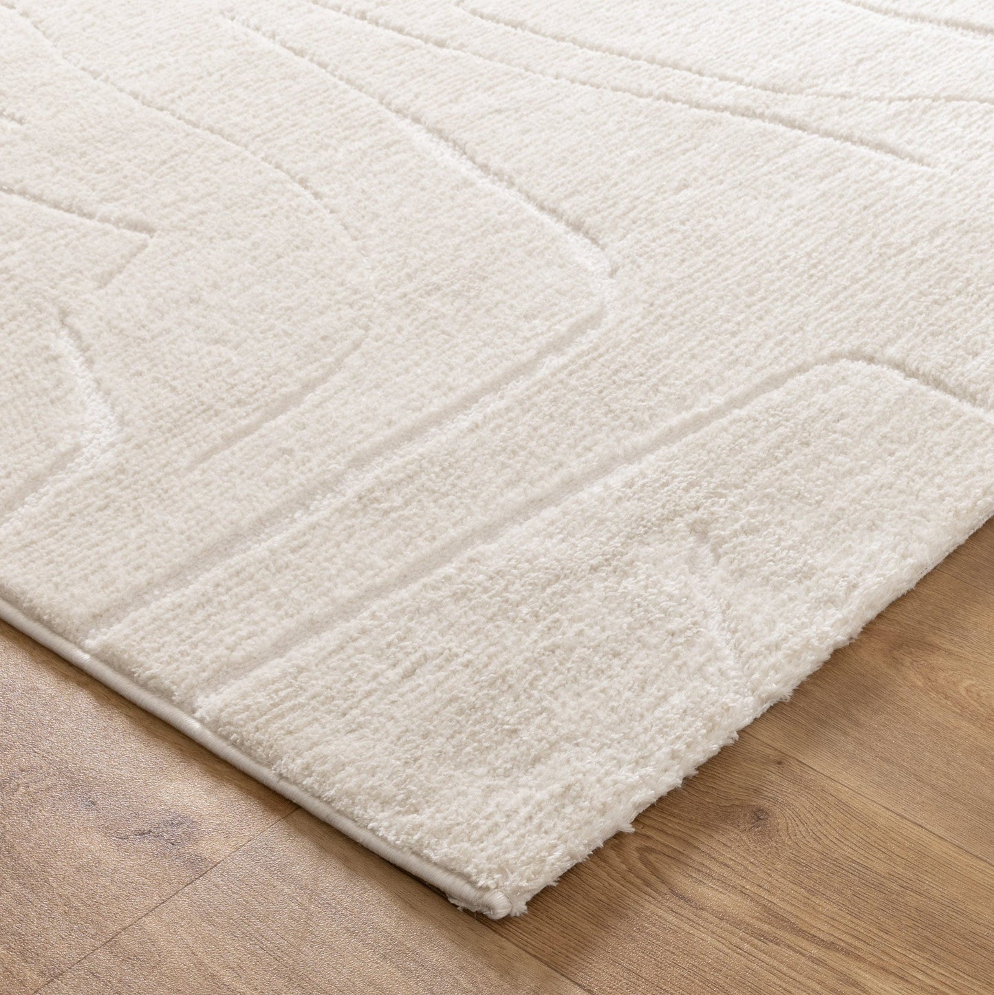 Mila Modern Lines Cream Rug - MIL4