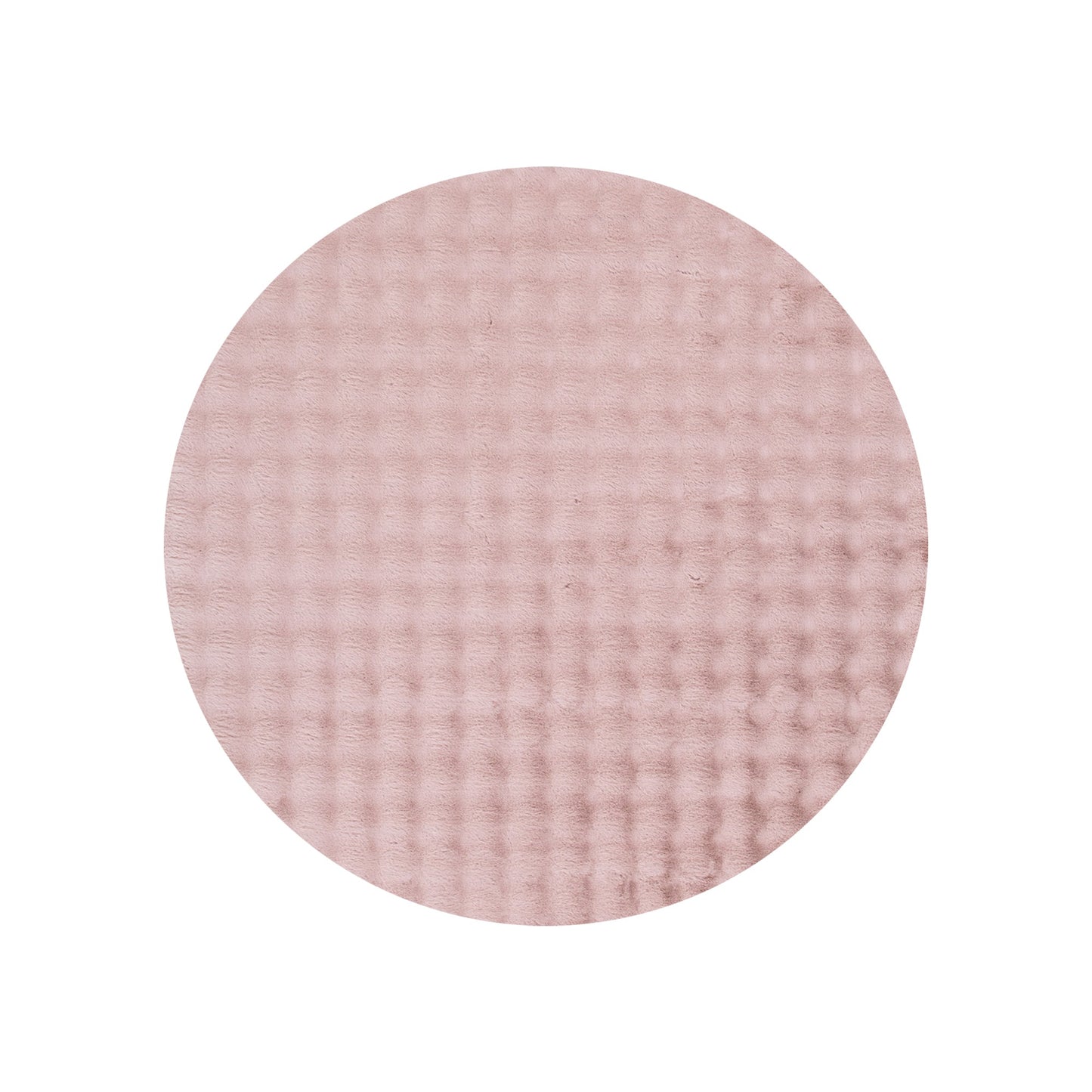 Purity Washable Round Rug Rose Pink