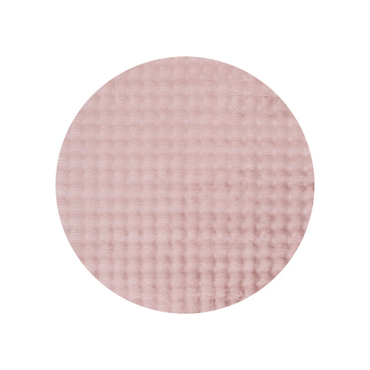 Purity Washable Round Rug Rose Pink