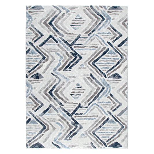 Ruby Diamond Blue Grey Rug