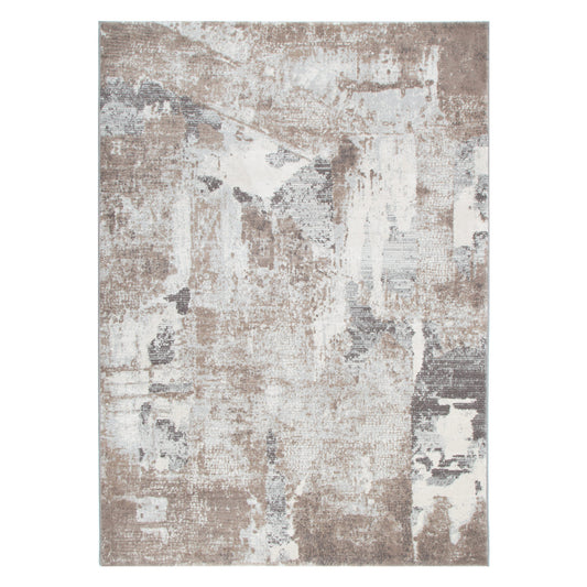 Ruby Abstract Beige Rug