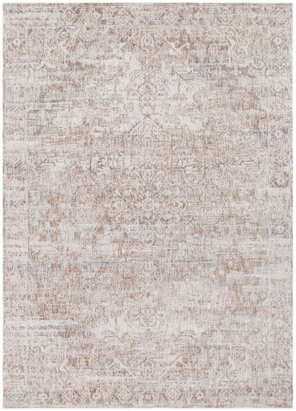Solenne Beige & Blue Distressed Vintage Rug - S100