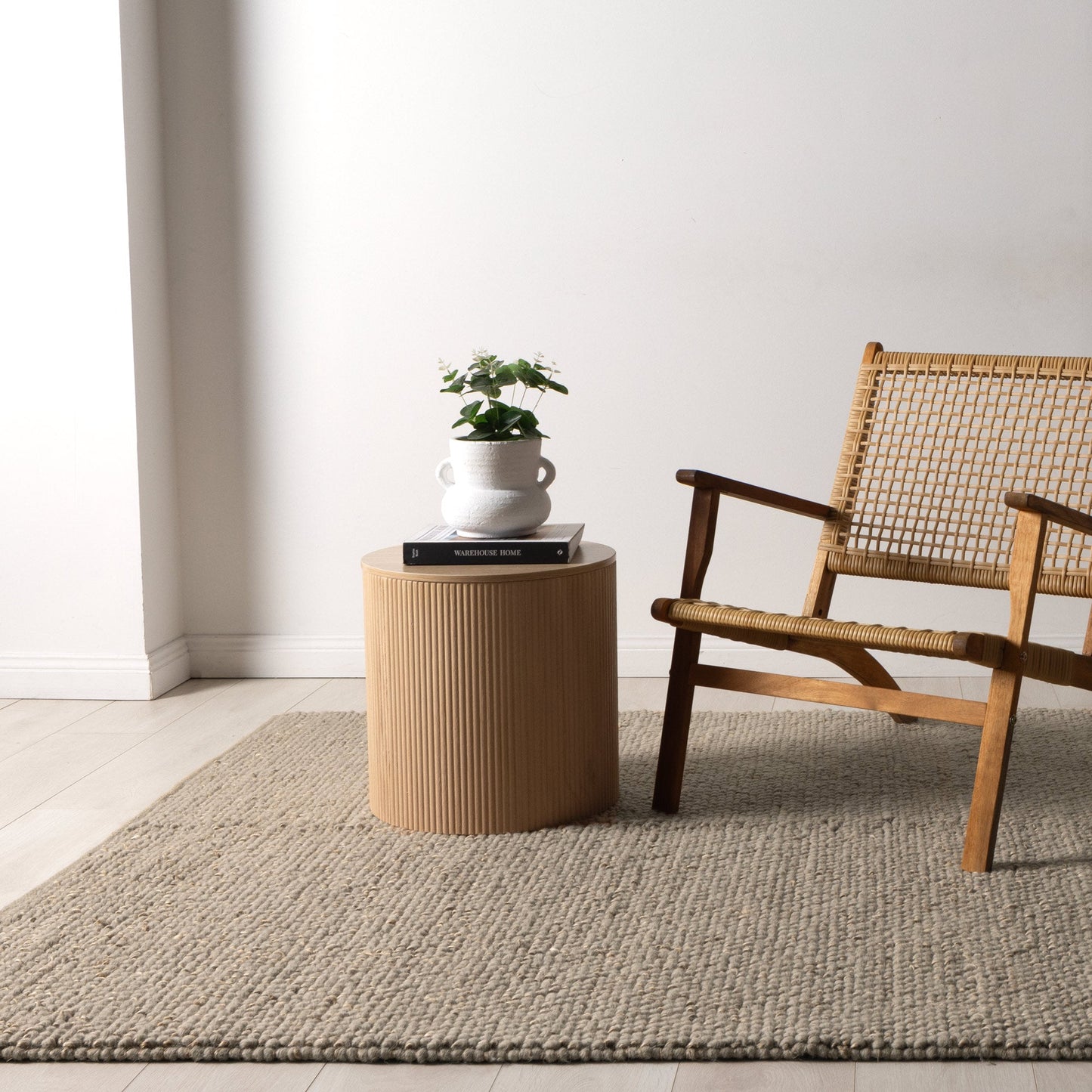 Eco Weave Sage Jute and Wool Rug