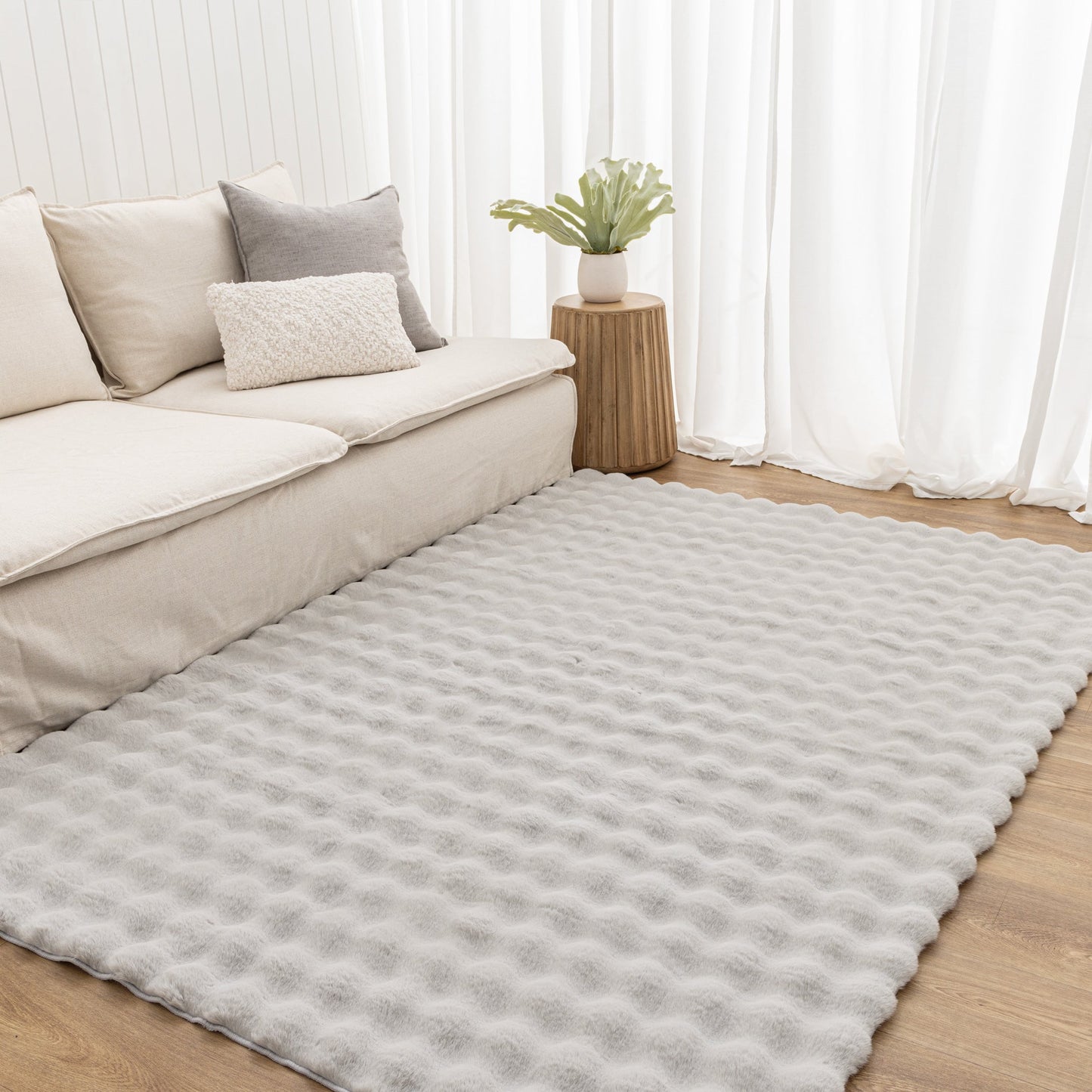 Purity Washable Rug Silver