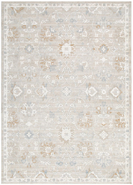 Trend Floral Beige Multi Transitional Rug - T400