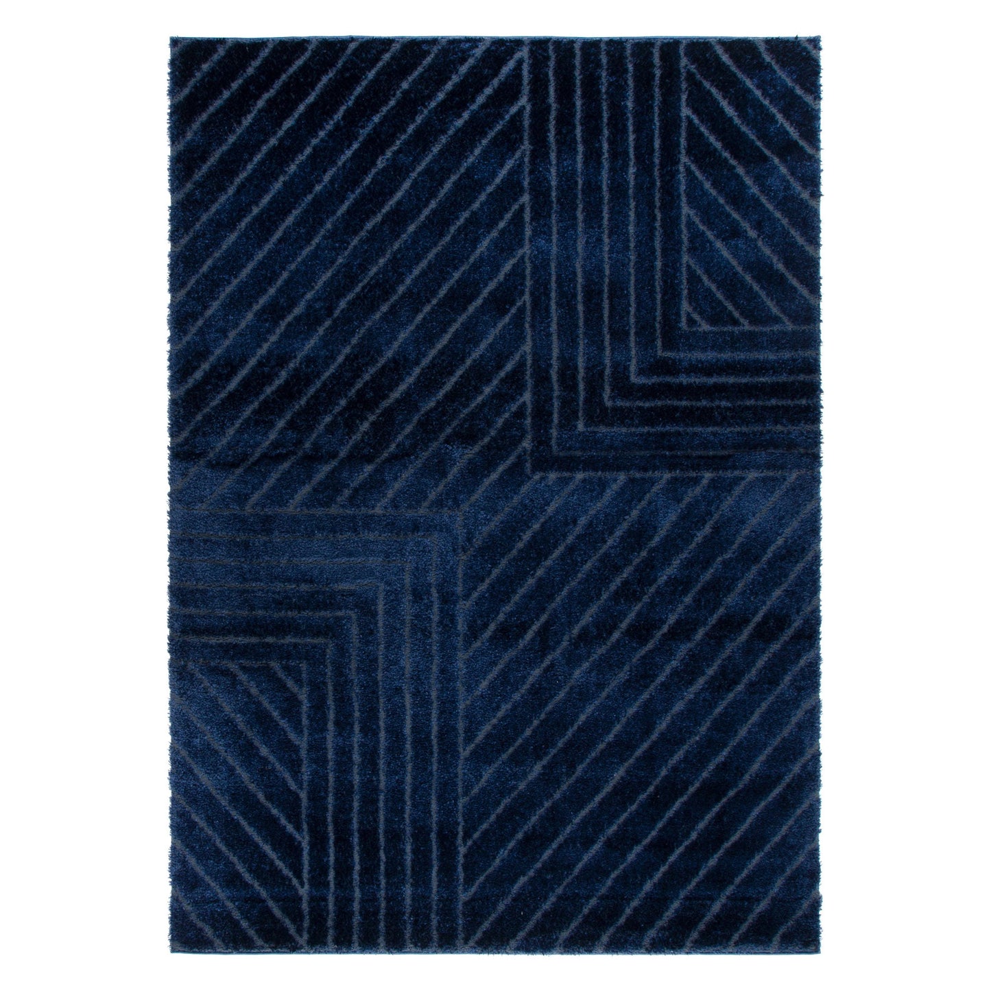 Tender Modern Navy Shag Rug
