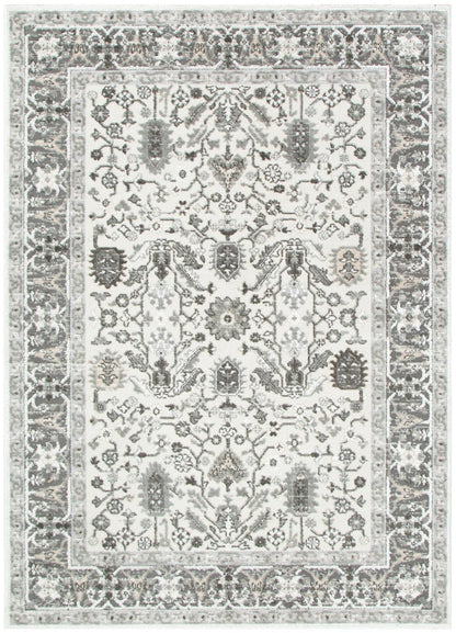 Sierra Oriental Border Grey Rug