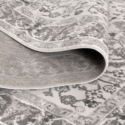 Sierra Oriental Border Grey Rug