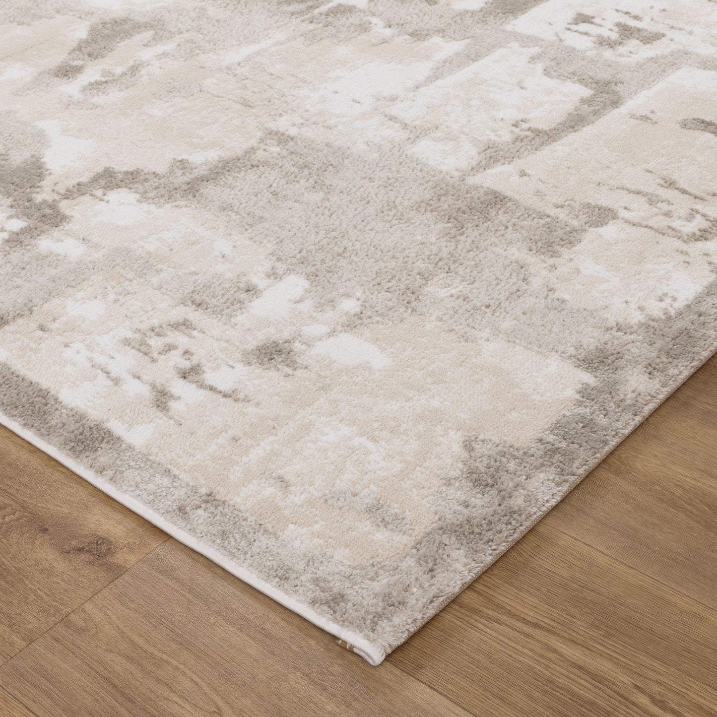 Wellington Abstract Wash Beige Rug - W008