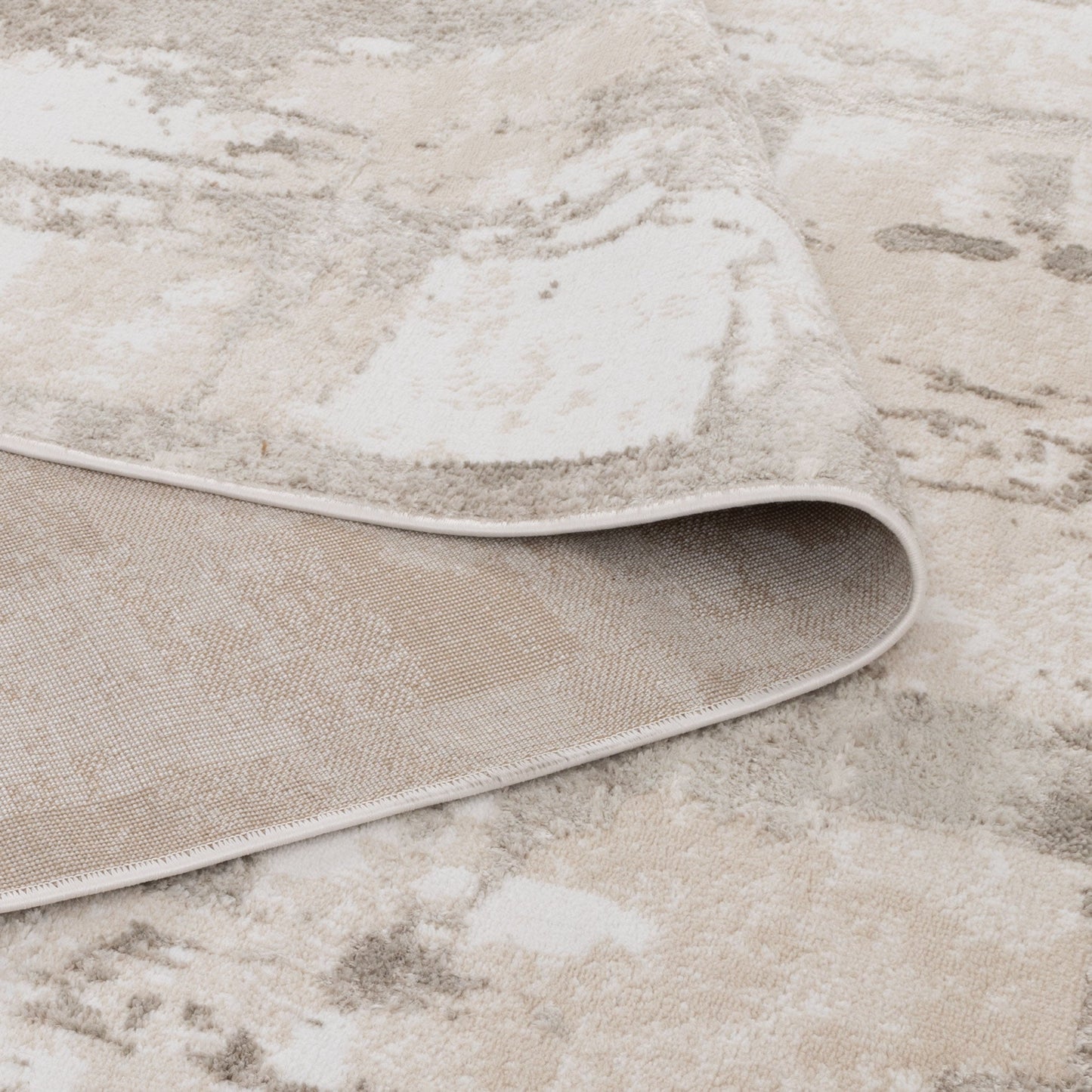Wellington Abstract Wash Beige Rug - W008