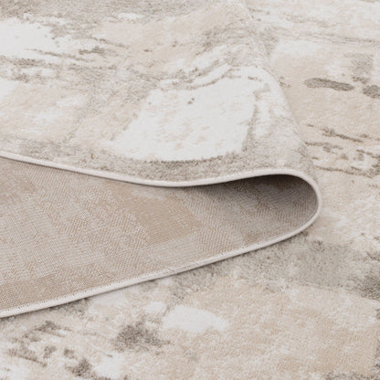 Wellington Abstract Wash Beige Rug - W008