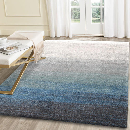 Morisot Aqua Blue Ombre Rug